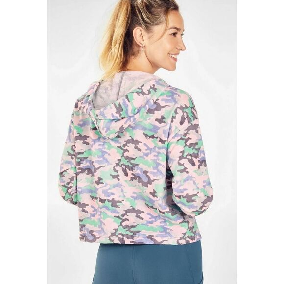 Fabletics Hallie Cinchable Half Zip Hoodie - Size: Large - Picture 3 of 12